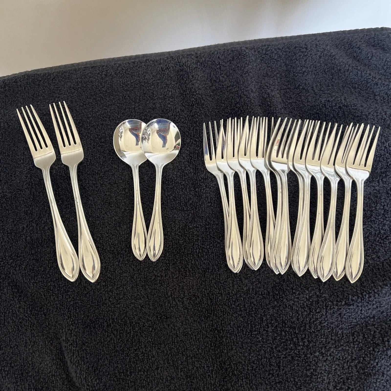 Wallace 18/10 Stainless American Tradition Pattern Flatware Add Tableware 15 Pc