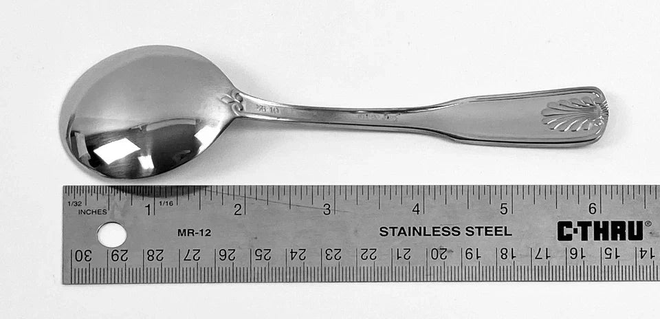 Toulouse Bouillon Spoons Durable Stainless Steel Tableware Set of 72